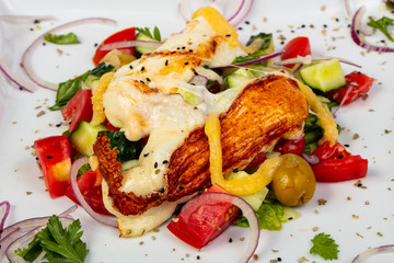 Salad with Haloumi