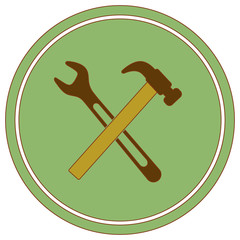 Plumbing work symbol icon