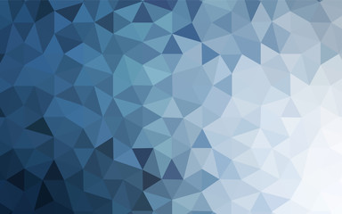 Light BLUE vector shining triangular cover.