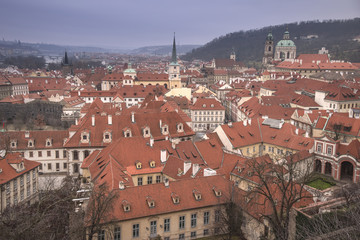 Fototapeta na wymiar beautiful old streets of Prague.