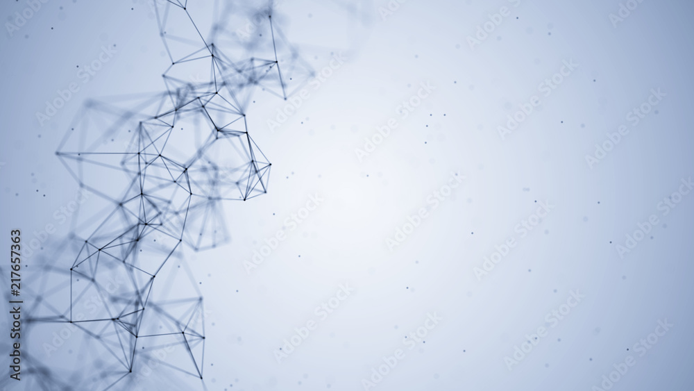Poster Abstract connecting dots and lines. Technology background. Global network connection.