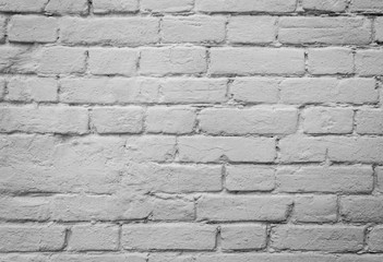 White brick wall background