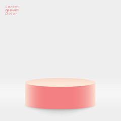 3d display stand on studio background