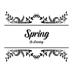 Spring is coming floral design collection vector illustration