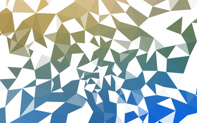 Light Blue, Green vector gradient triangles template.