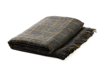 Grey checkered blanket