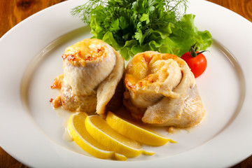 Trout fillet roll