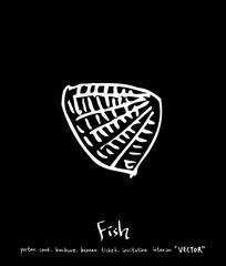 해산물 일러스트 / 손으로 그린 수산물 그림