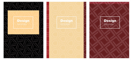 Light Red, Yellow vector style guide for notepads.