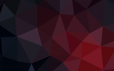 Dark Red vector triangle mosaic template.