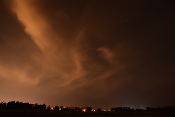 Naklejka premium night sky at perseid
