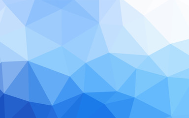 Light Blue, Yellow vector abstract polygonal template.