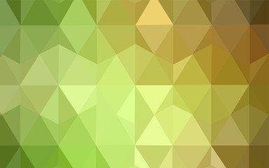 Light Green, Red vector polygonal pattern.