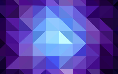 Fototapeta premium Dark Pink, Blue vector shining triangular backdrop.