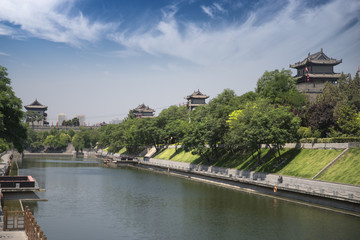 Fototapeta na wymiar Xian city wall.