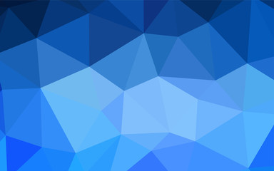 Fototapeta premium Light BLUE vector low poly cover.