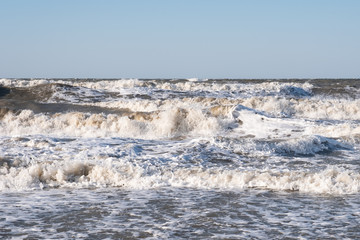 Storm on the sea of Azov.