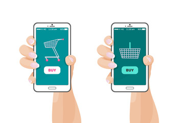 Female Hand Holding Gadget with Application Site