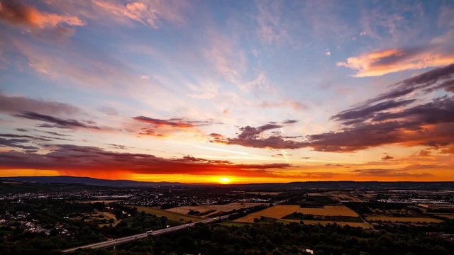 Stormy Sunrise Timelapse 4K - Panning