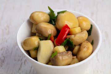 Tasty pickled mushrooms