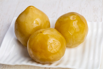 Tasty pickled apples