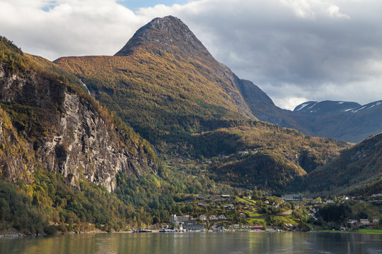 Geiranger from the Geirangerfjord