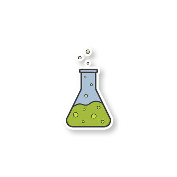 green bubbling beaker science experiment clip art preview