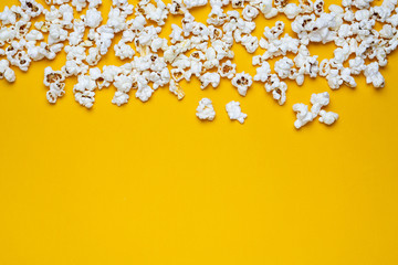 popcorn on a yellow