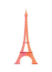 Fototapeta na wymiar Gorgeous Eiffel Tower from Paris Made of Metal
