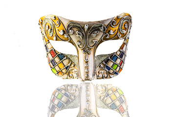 mask for carnival on a white background