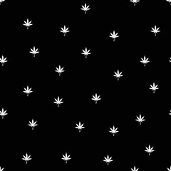 Fototapeta na wymiar Ganja Marijuana Weed Seamless Pattern Vector