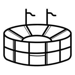 Stadium vector icon