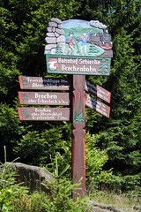 Wanderwege am zum Gipfel Brocken