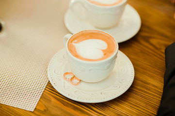 A cup of coffee on the table