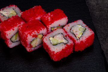 Japanese roll with prawn