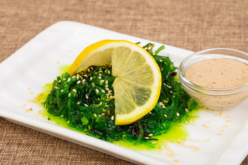 Chukka salad with sesame seeds
