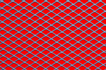 Mesh on red