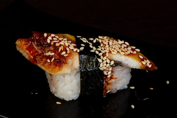 Sushi with eel