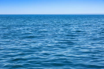 View of the deep blue atlantic ocean