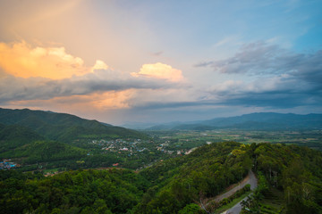 Landscape on the mountain.