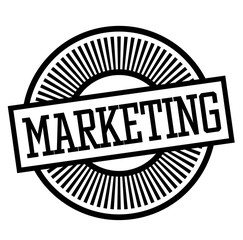 marketing stamp on white