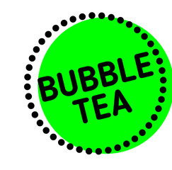 bubble tea label