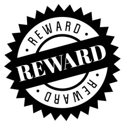 Reward stamp on white