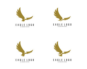 Obraz premium Set of Eagle logo vector