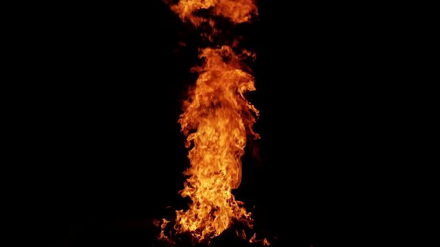 Fire Starting in Slow Motion - Bursting Into Flames
