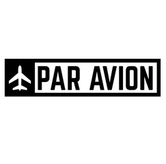par avion stamp