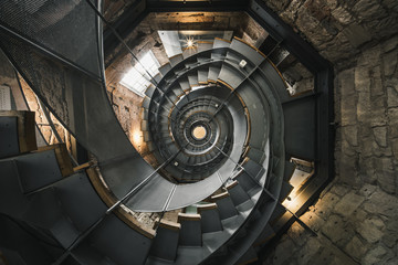 Spiral staircase in The Lighthouse, Glasgow
