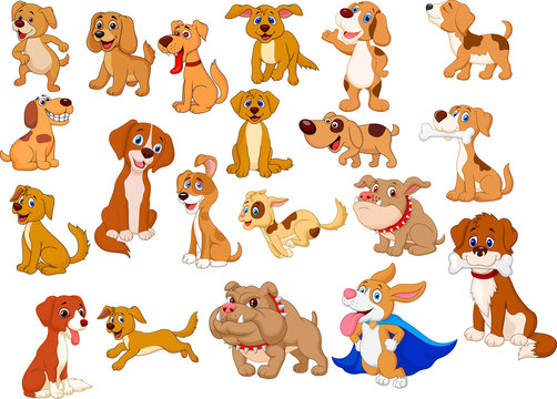 Cartoon dogs collection