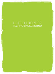 Green High-tech background element for A4 formats