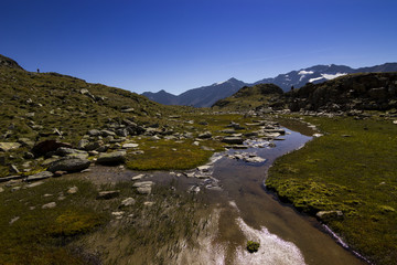 Bergsee in den Alpen